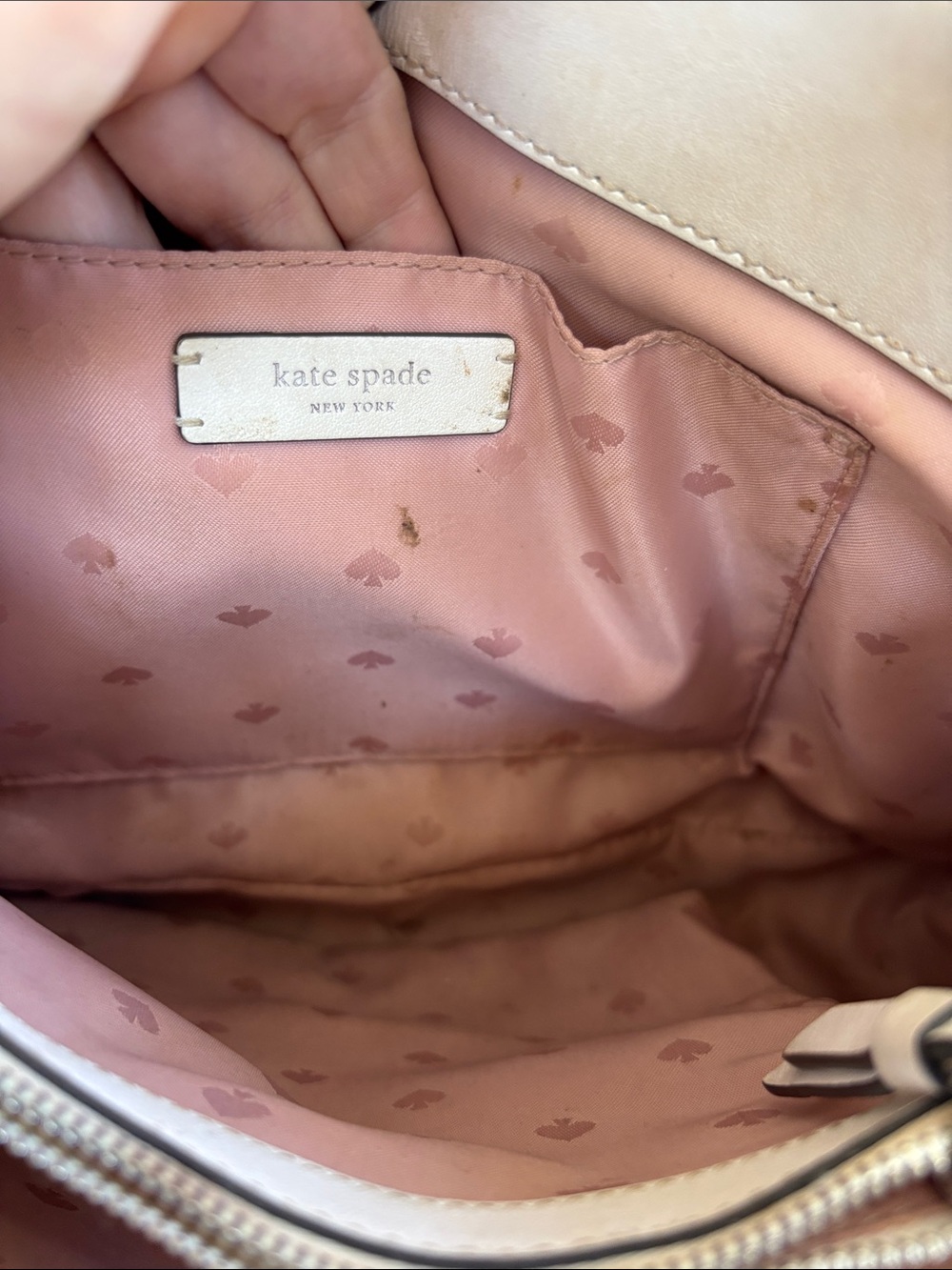 kate spade Medium Convertible Briar Lane Quilted White Shoulder Bag - Picture 6 of 10